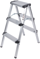 Échelle en Aluminium à Double Accès EvoTools® / N[marches]: 2; Hu[cm]: 48; Ht[cm]: 48