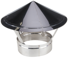 Chapeau Terminal de Cheminée en Acier Inoxydable