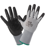 Gants Tricotés Noirs avec Revêtement Polyuréthane