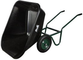 Brouette με cuve en plastique noire με basculement et 2 roues 220 EvoTools® / C[l]: 220