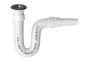 Siphon d’Évier Flexible avec Bonde Texo