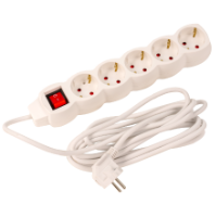 Rallonge Électrique avec Interrupteur 5 Prises (5P) EvoTools®