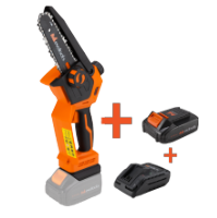 Kit mini tronçonneuse sans fil brushless avec 2 batteries et chargeur MAX 20V ONE EvoTools®