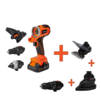 Kit visseuse multifonction sans fil MT20 brushless avec 3 têtes, 2 batteries et chargeur MAX 20V ONE EvoTools®