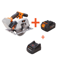 Kit Scie Circulaire sans Fil Brushless avec Batterie et Chargeur EvoTools®