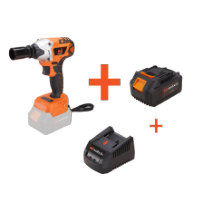 Kit clé à chocs 1/2 sans fil brushless avec batterie et chargeur EvoTools®