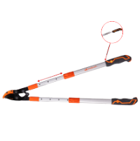 Sécateur à Branches Type Enclume avec Poignées Télescopiques en Aluminium et Scie à Branches Intégrée EvoTools®