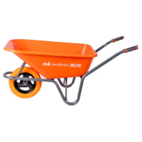 Brouette Cuve Plastique Type P avec Roue en Polyuréthane et Jante Métallique EvoTools +Plus®