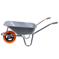 Brouette Galvanisée avec Roue PU et Jante Métallique Type P EvoTools +Plus®