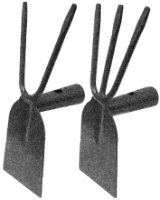 Binette avec Fourche, Gris Carbone