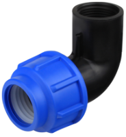 Coude PEHD Filetage Femelle EvoSanitary®