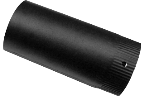Tuyau de Poêle Émaillé Mat / D[mm]: 150; L[mm]: 1000; T: Noir