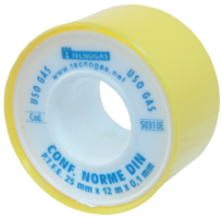 Ruban PTFE pour Gaz Tecnogas / l[mm]: 25; L[m]: 12; G[mm]: 0.1