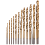 Forets Métal HSS Revêtus de Titane (13 pièces)