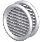 Grille de Ventilation Ronde en ABS avec Moustiquaire EvoSanitary®