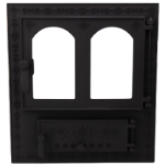 Porte de Cheminée avec Cendrier Motifs Roumains