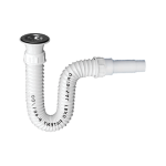 Siphon d’Évier Flexible avec Bonde Texo