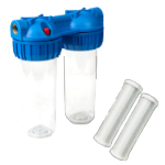 Filtre à Eau Double avec Tamis et Charbon EvoSanitary®