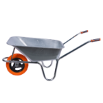 Brouette Galvanisée avec Roue PU et Jante Métallique Type P EvoTools +Plus®