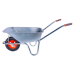Brouette Galvanisée avec Roue Pneumatique et Jante Métallique EvoTools +Plus®