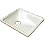 WC Turc en Acier Émaillé