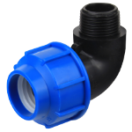 Coude PEHD Filetage Mâle Italie