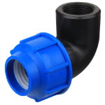 Coude PEHD Filetage Femelle Italie