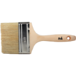 Pinceau avec Manche en Bois et Poils Blancs