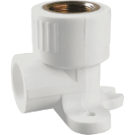 Coude PP-R filetage femelle laiton avec bride EvoSanitary®