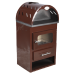 Cheminée 1K EKO E Brown Émaillée