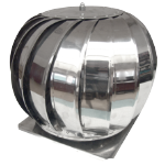 Chapeau de Cheminée Rotatif Inox avec Socle